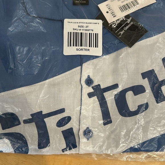 Disney Lilo & Stitch Island Life Toddler Woven Button-Up Toddler Size 2T - Picture 8 of 13